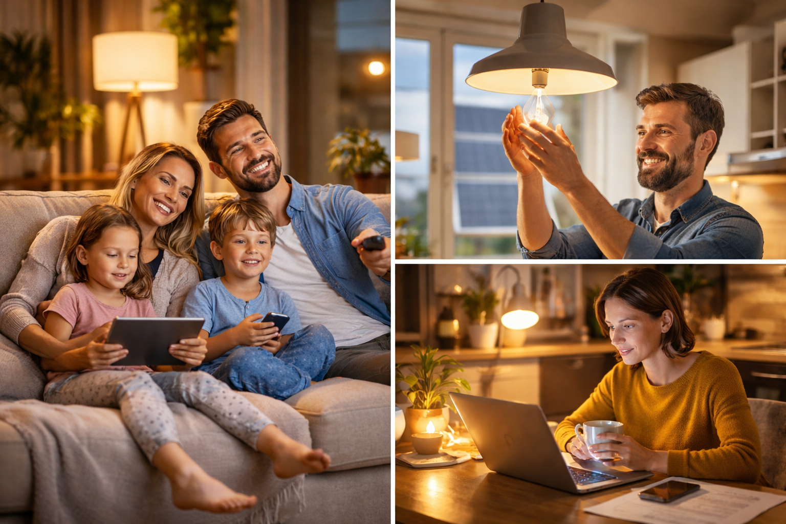 Familie nutzt Strom im Haushalt Stromvergleich Privat Energiemakler Heider